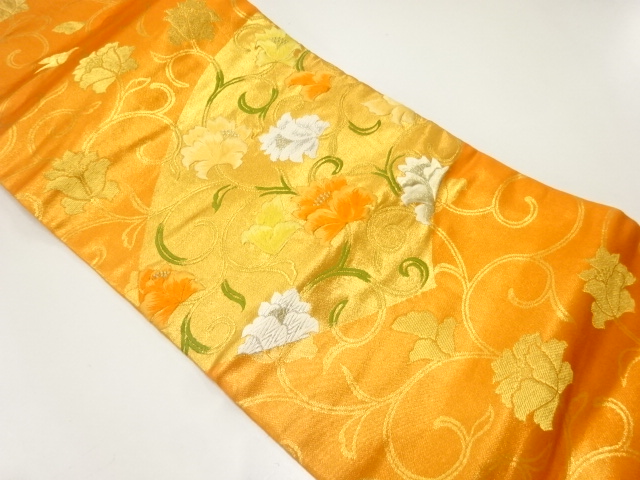 花唐草模様織出し名古屋帯